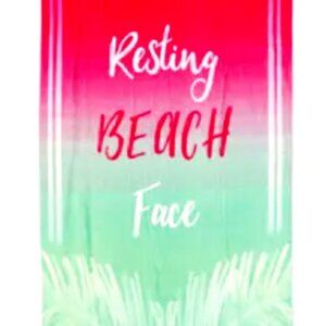Resting Beach Face Towel